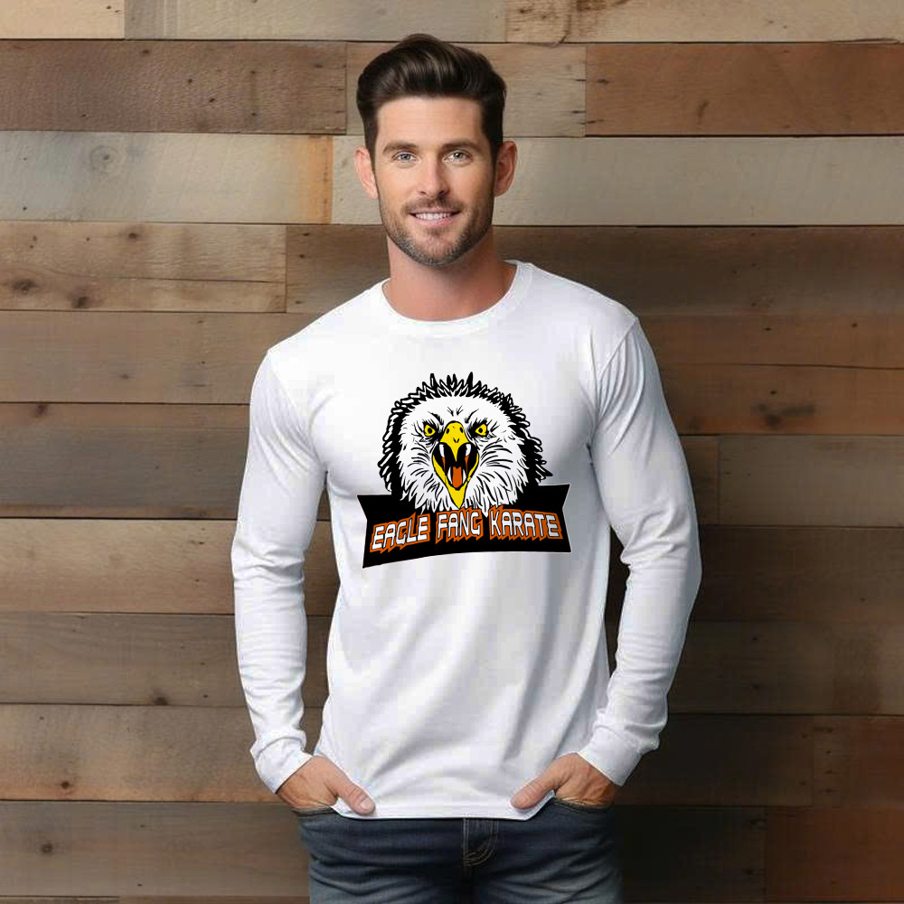 Eagle Fang Karate Shirt Cobra Kai Logo Long Sleeve Shirt Best Presents For Men