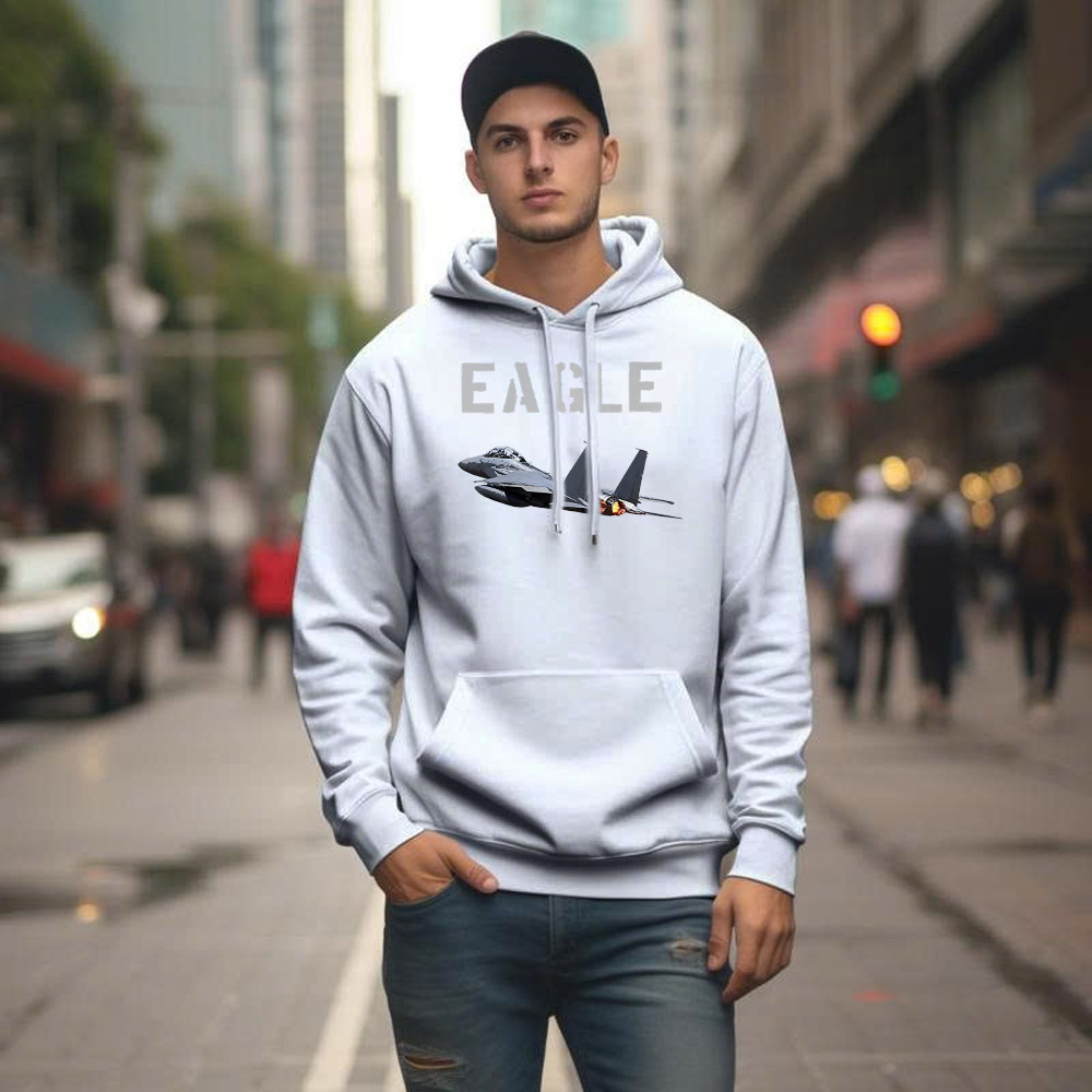 McDonnell Douglas F 15 Eagle Fighter Aircraft Hoodie Mens Aviation Gift Ideas