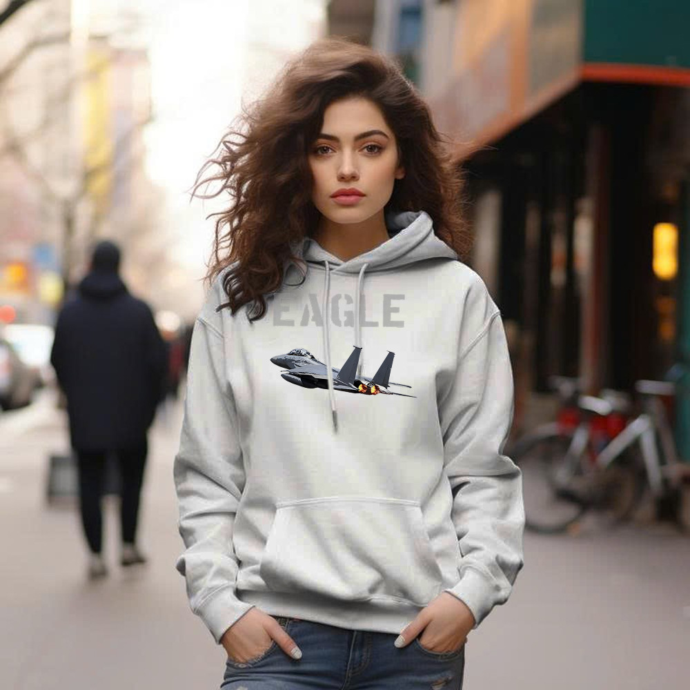 McDonnell Douglas F 15 Eagle Fighter Aircraft Hoodie Mens Aviation Gift Ideas