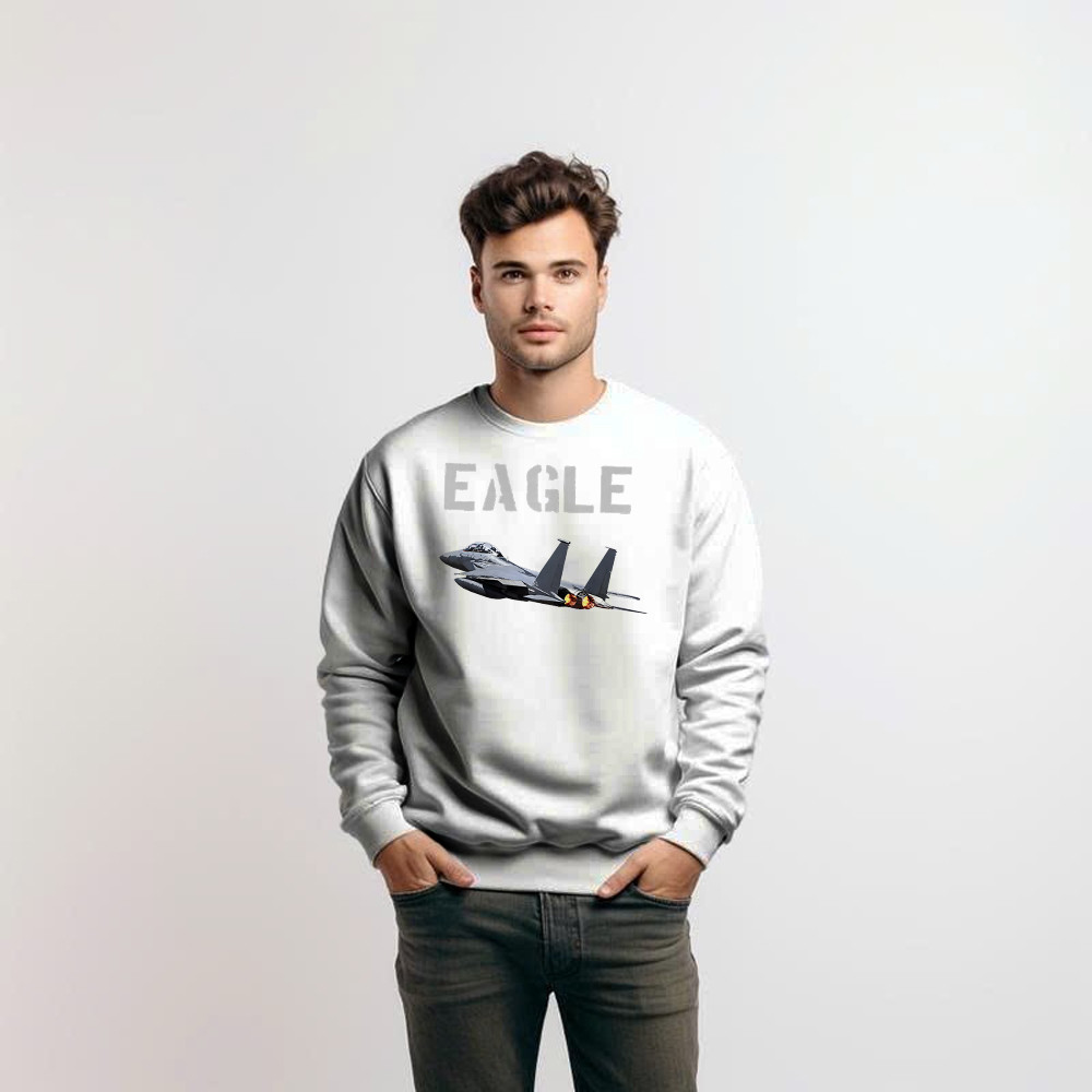 McDonnell Douglas F 15 Eagle Fighter Aircraft Sweatshirt Mens Aviation Gift Ideas