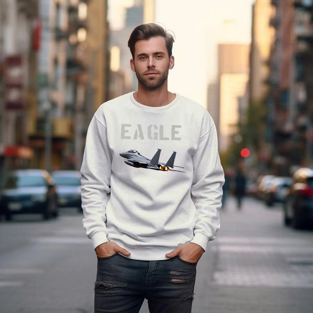 McDonnell Douglas F 15 Eagle Fighter Aircraft Sweatshirt Mens Aviation Gift Ideas