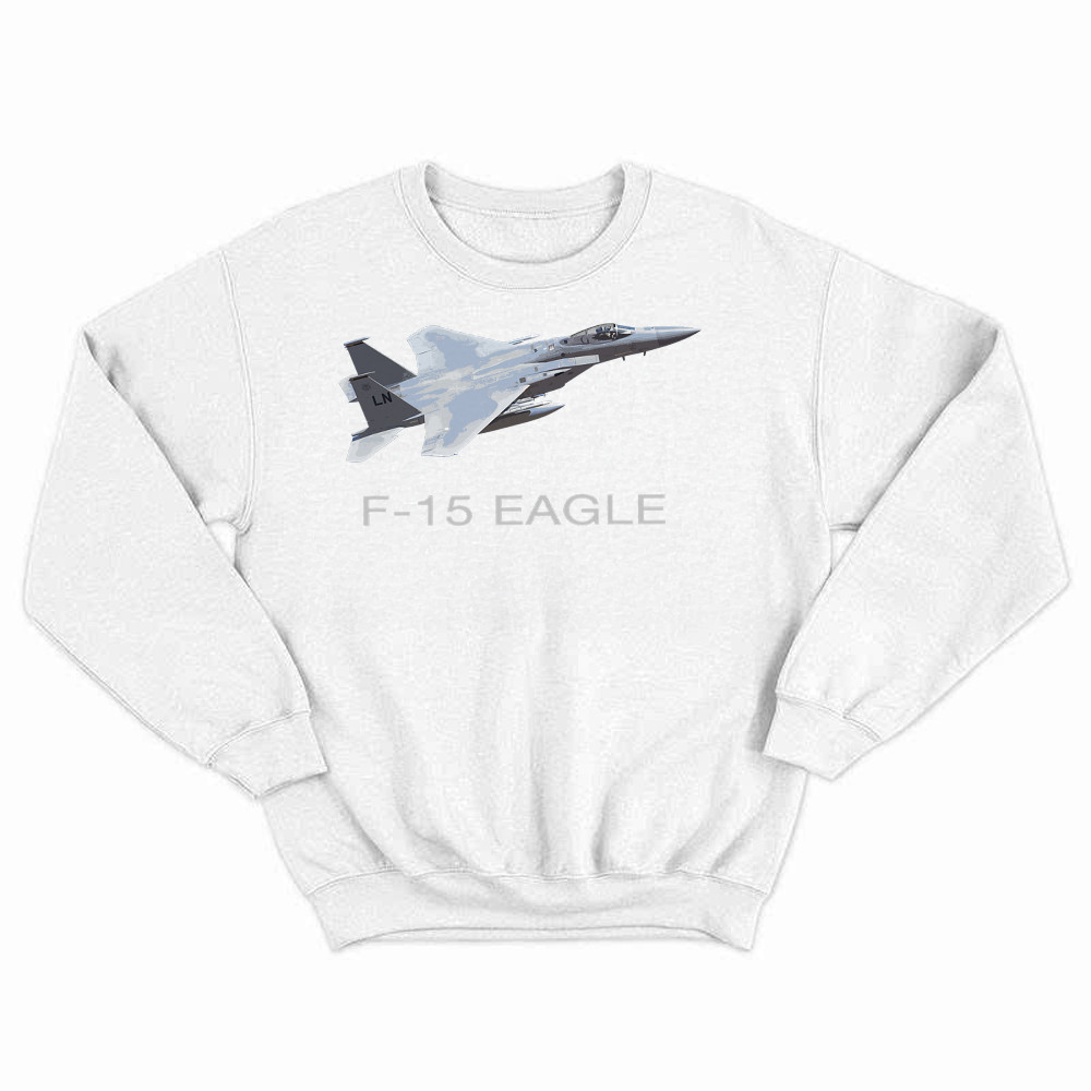 McDonnell Douglas F 15 Eagle Shirt Fighter Aircraft Pilot Sweatshirt Guys Gift